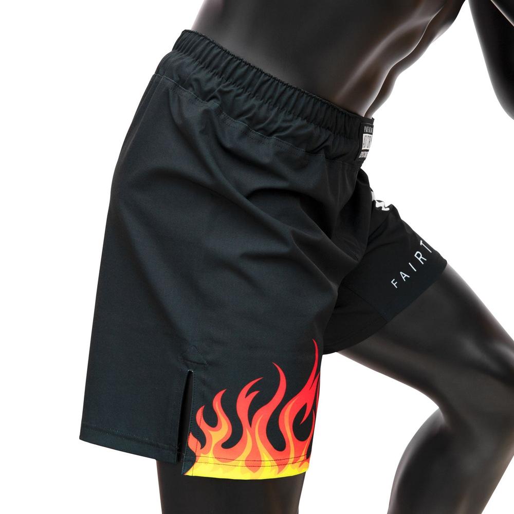AB12 Fairtex MMA Board Shorts Burn-Fairtex