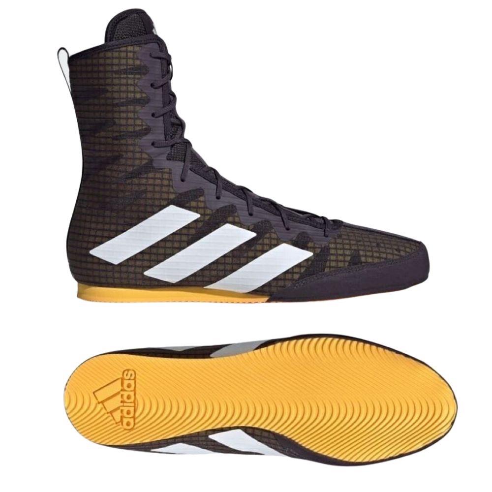Adidas Box Hog 4 Boxing Boots Black Oly Fight Equipment UK FEUK