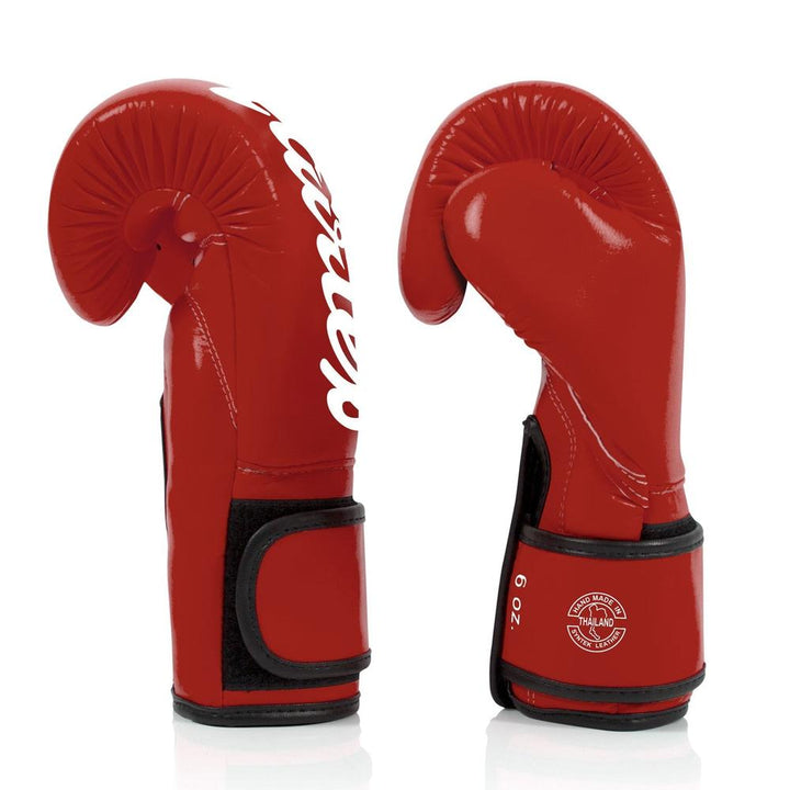 BGV14 Fairtex Microfibre Boxing Gloves Red-Fairtex