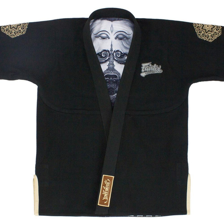 BJJ3 Fairtex Treeburam Premium BJJ Gi Black-Fairtex