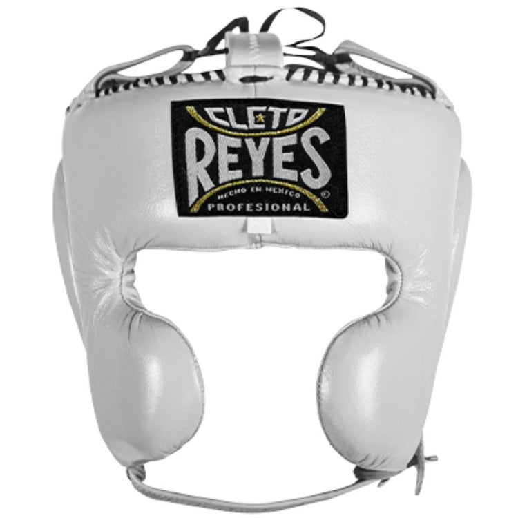 Cleto Reyes Closed Face Head Guard - White | Fight Equipment UK