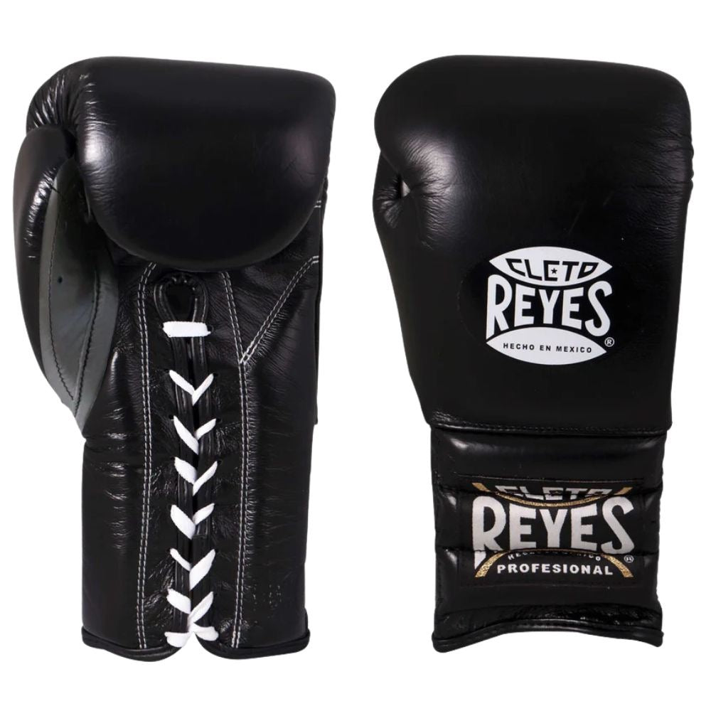 Cleto Reyes Lace Sparring Gloves Black Fight Equipment UK