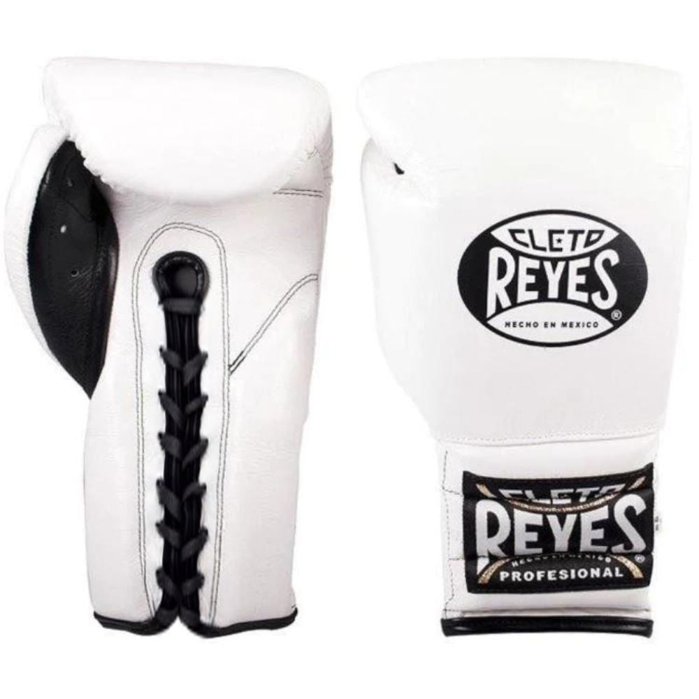 Cleto Reyes Lace Sparring Gloves - White-Cleto Reyes