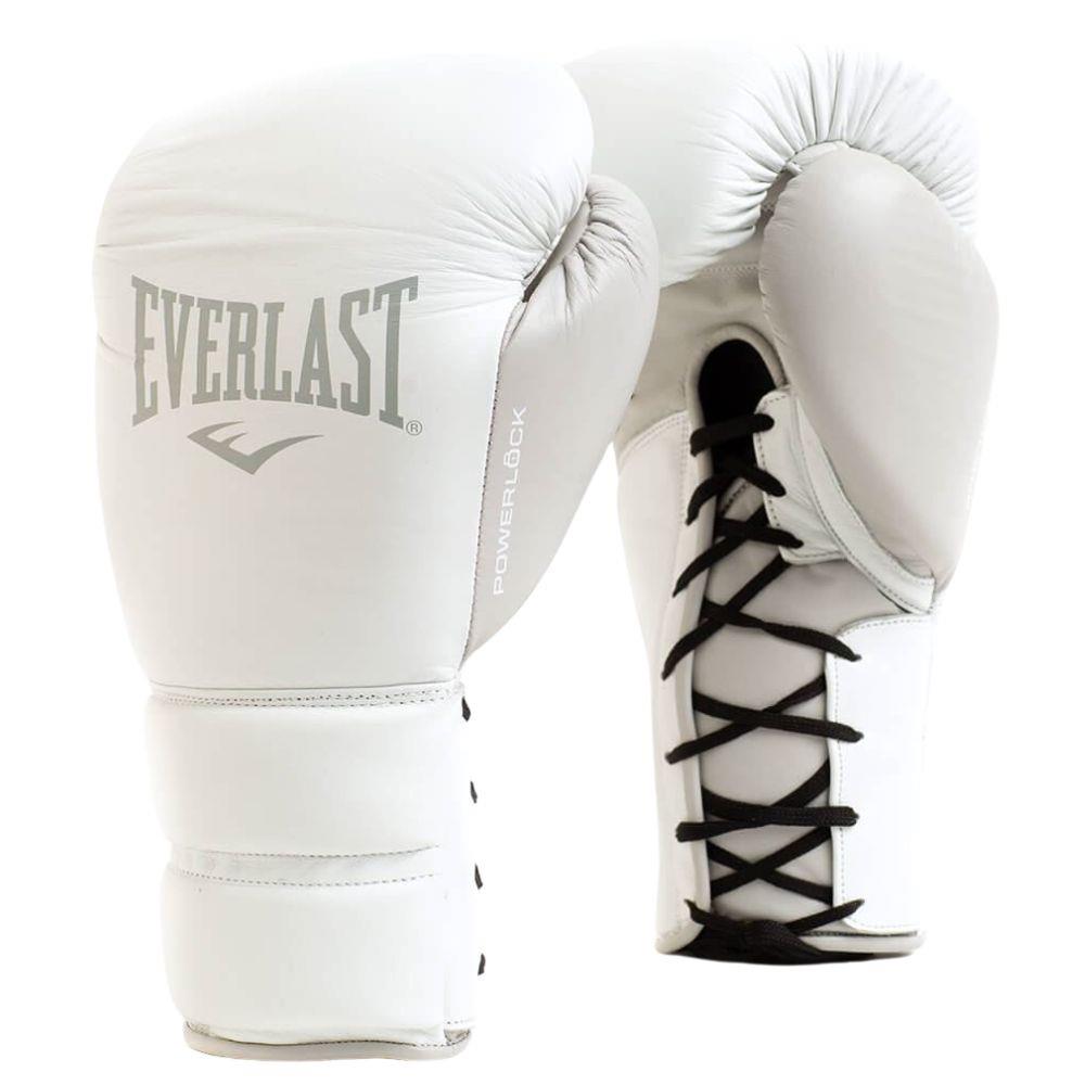 Everlast Powerlock 2 Lace Boxing Gloves - White-Everlast