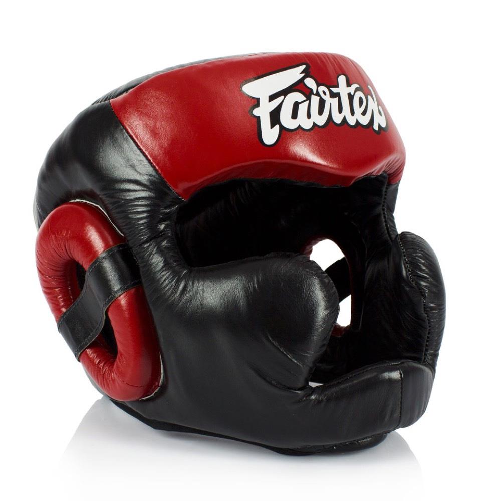 Fairtex Full Face Head Guard Red Fight Equipment UK