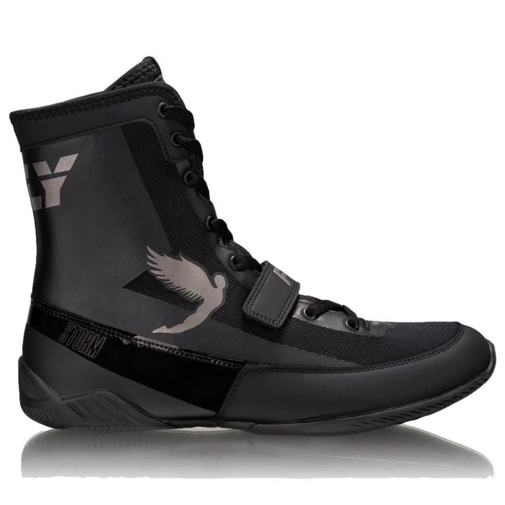 Fly Storm Boxing Boots - Black/Black