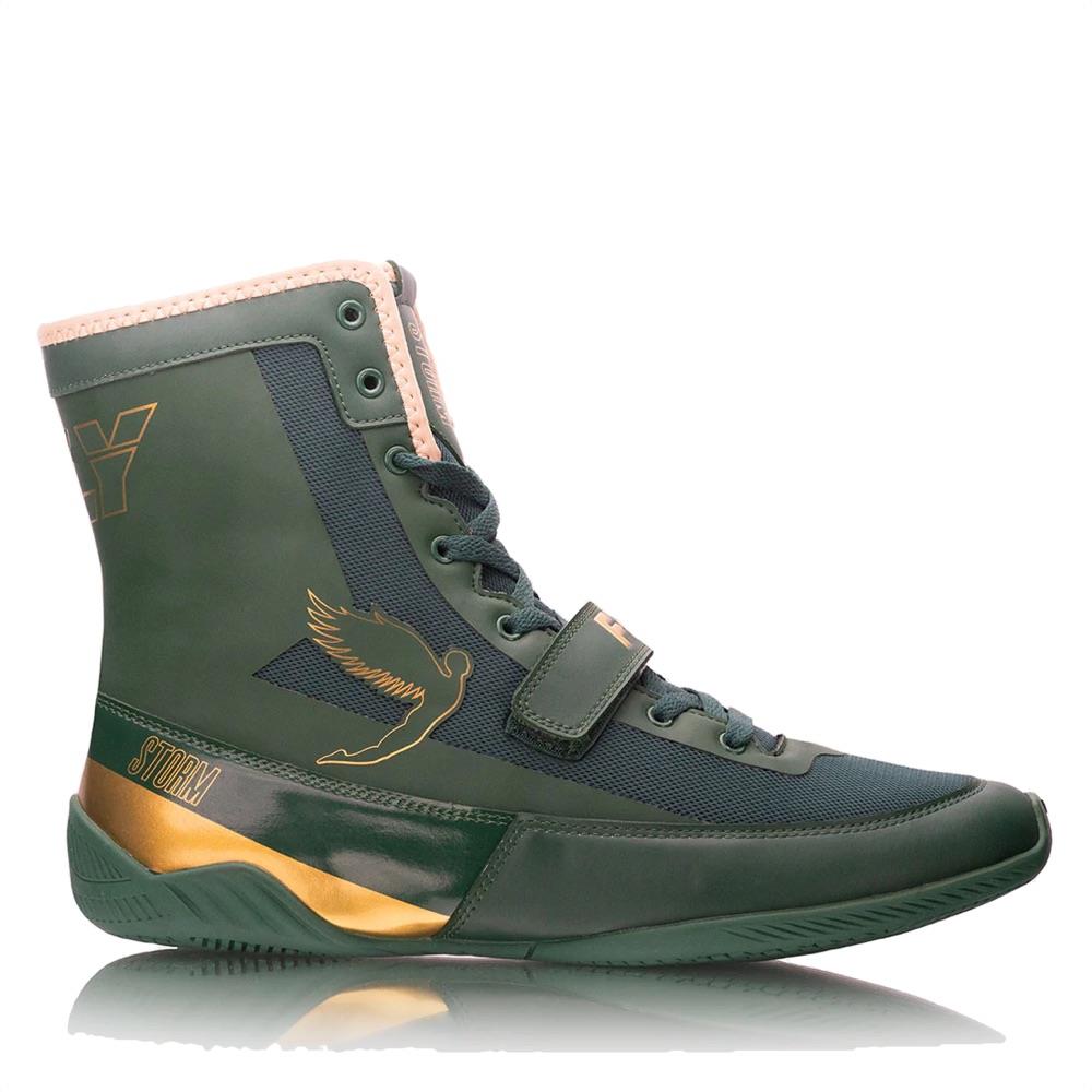 Gold boxing shoes sales