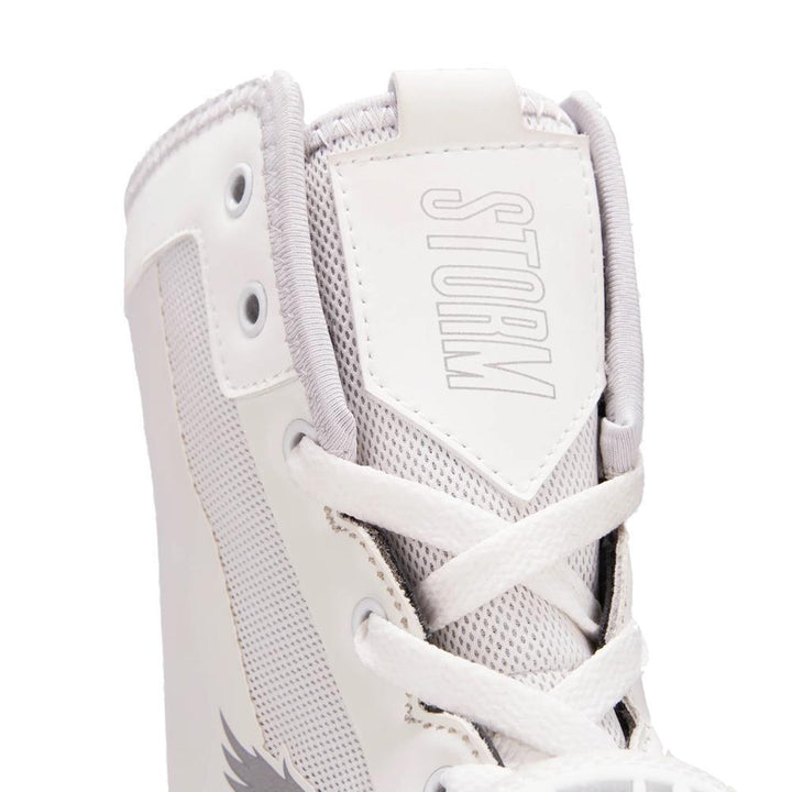 Fly Storm Boxing Boots - White/Grey-FEUK