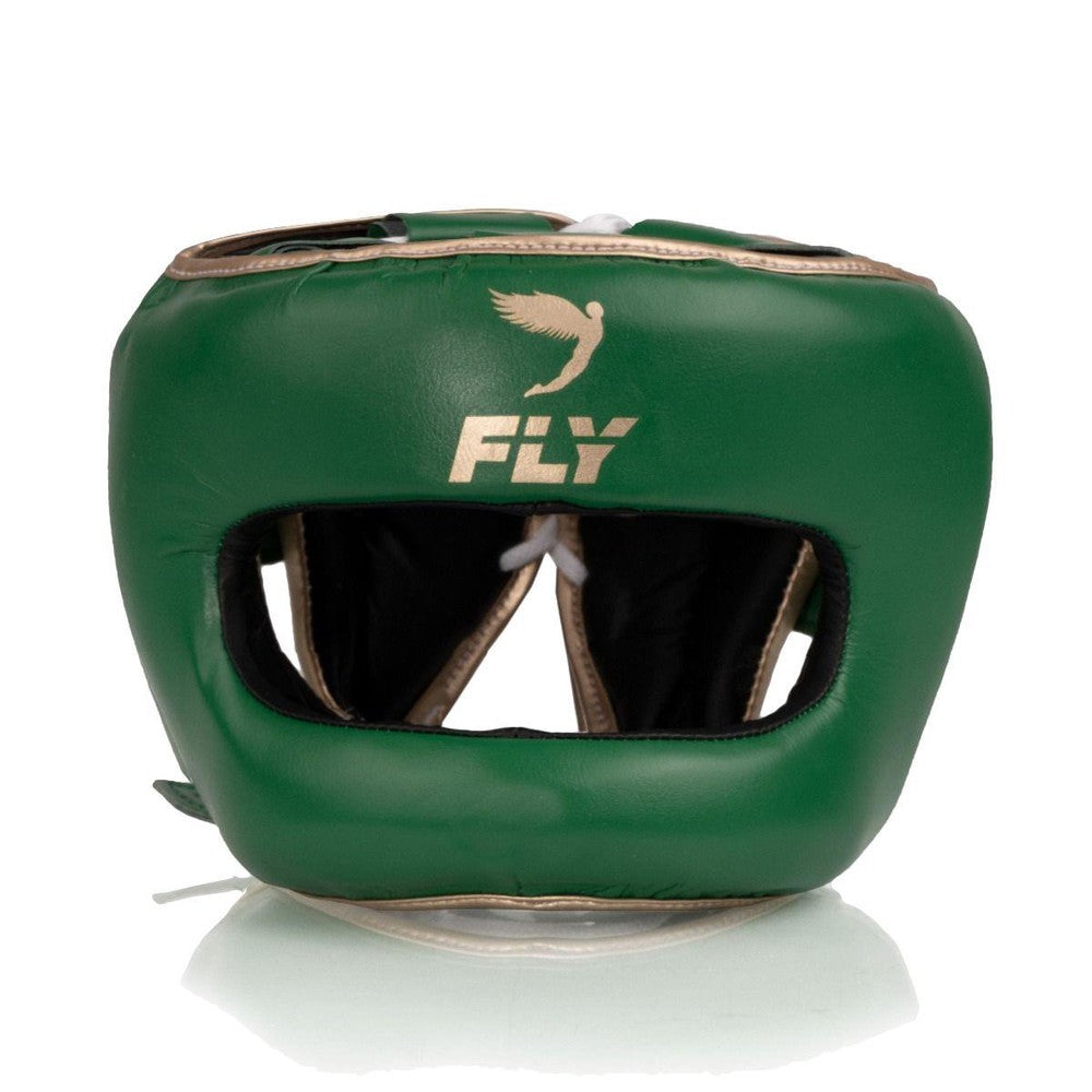 Fly Superbar X Head Guard - Green/Gold