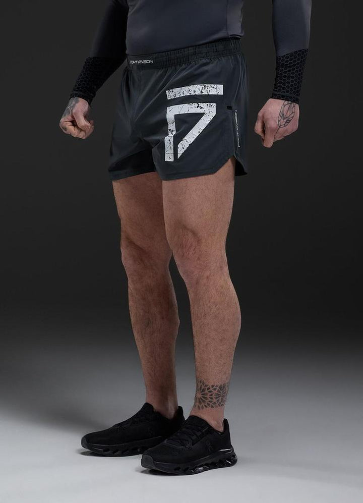 Gym King Fight Division Combat 5" Short - Graphite