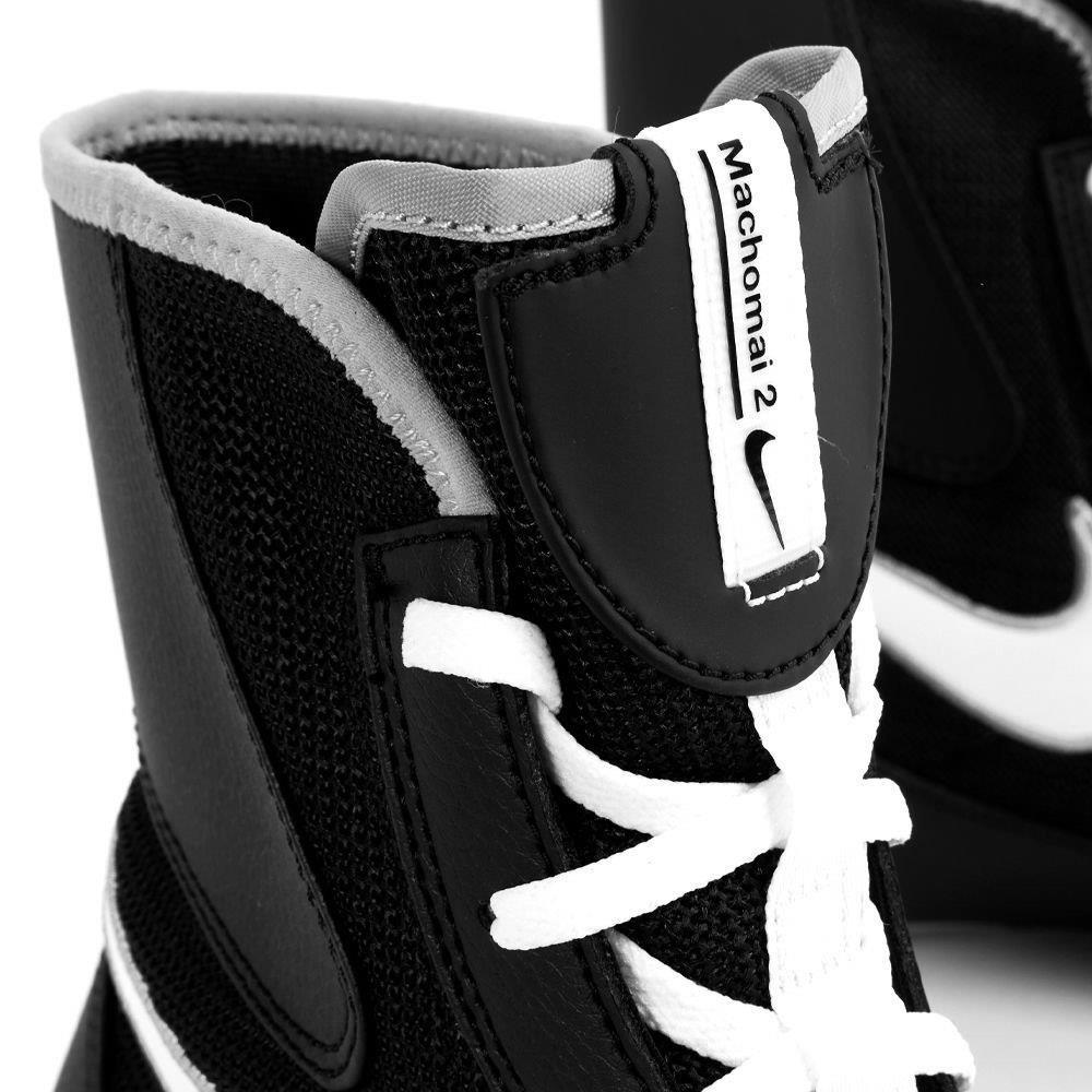 Nike Machomai 2 Boxing Boots - Black/White (Free Playerz Socks)-FEUK