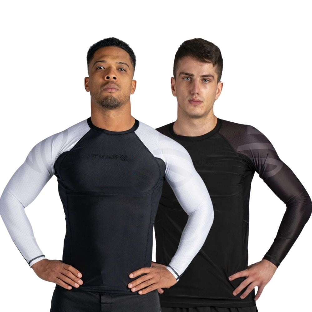 Sanabul Essential Long Sleeve BJJ Rash Guard Fight Equipment UK