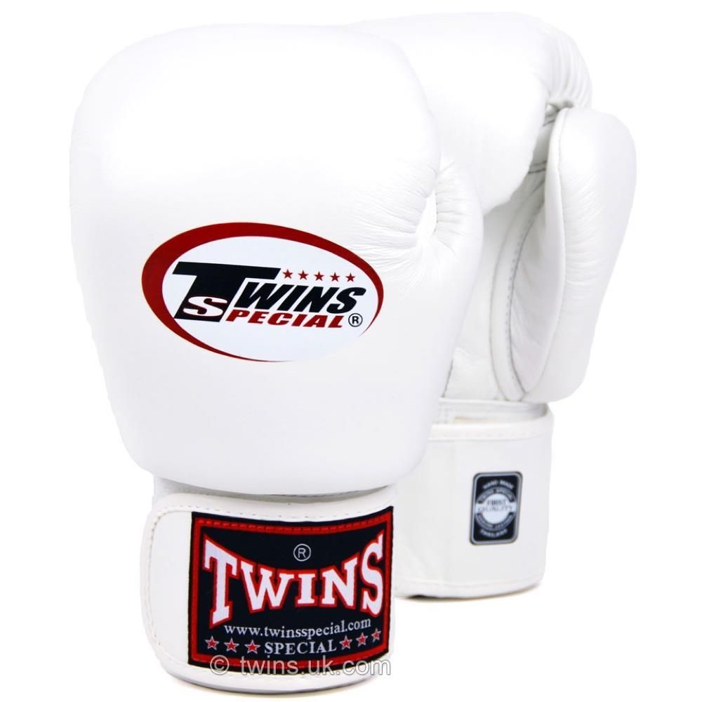 Twins Boxing Gloves - White | Fight Equipment UK