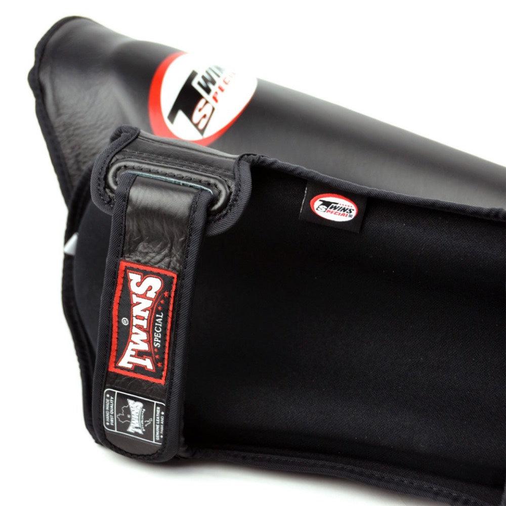 Twins Double Padded Shin Guards - Black-FEUK