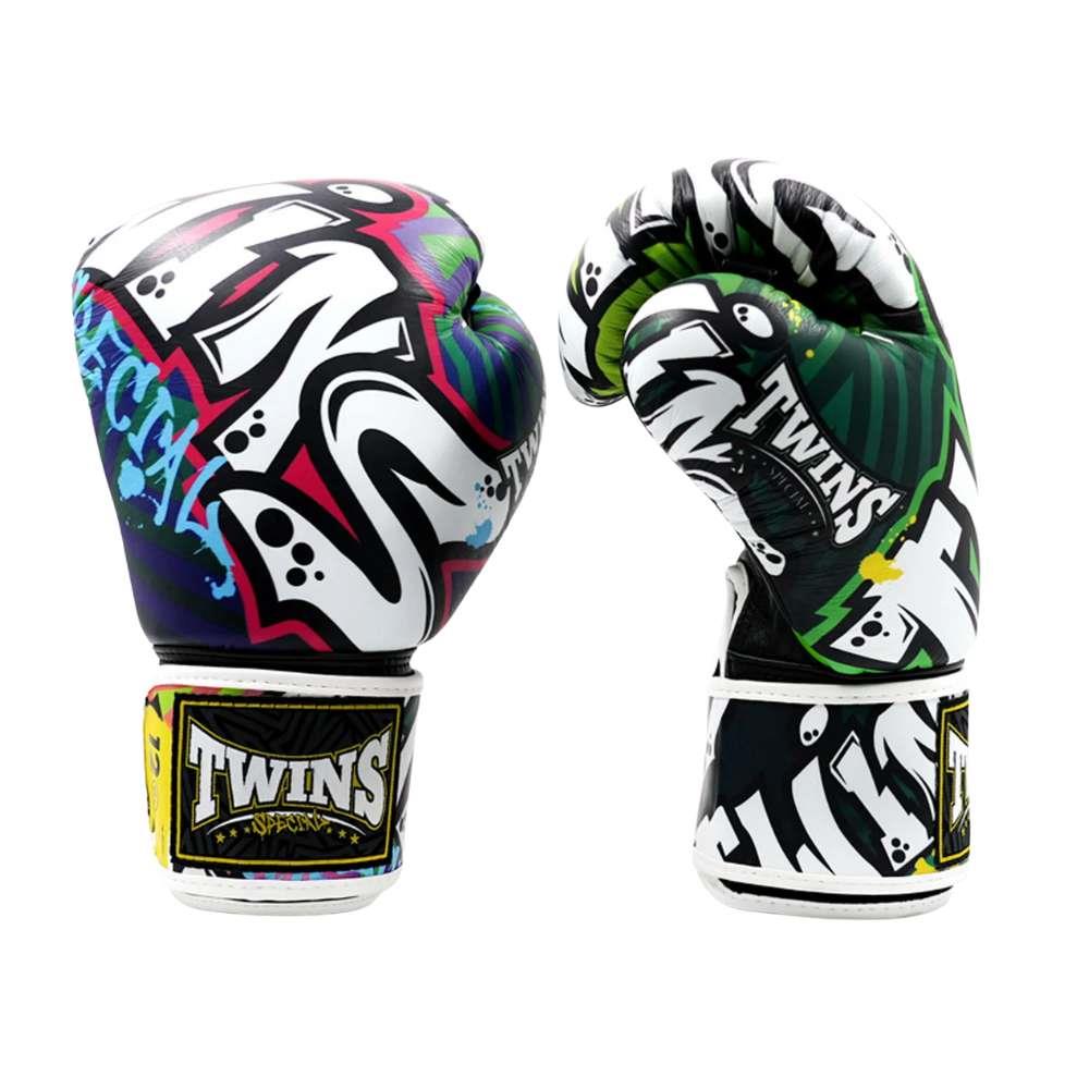 Twins FBGVL4-68 Graffiti Boxing Gloves | Fight Equipment UK