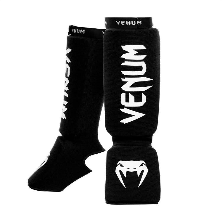 Venum Kontact Shin Guards - Black/White