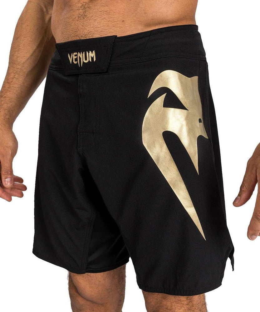 Venum Light MMA Shorts Black/Gold Fight Equipment UK
