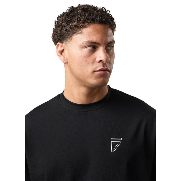 Gym King Fight Division Outline Tee - Black
