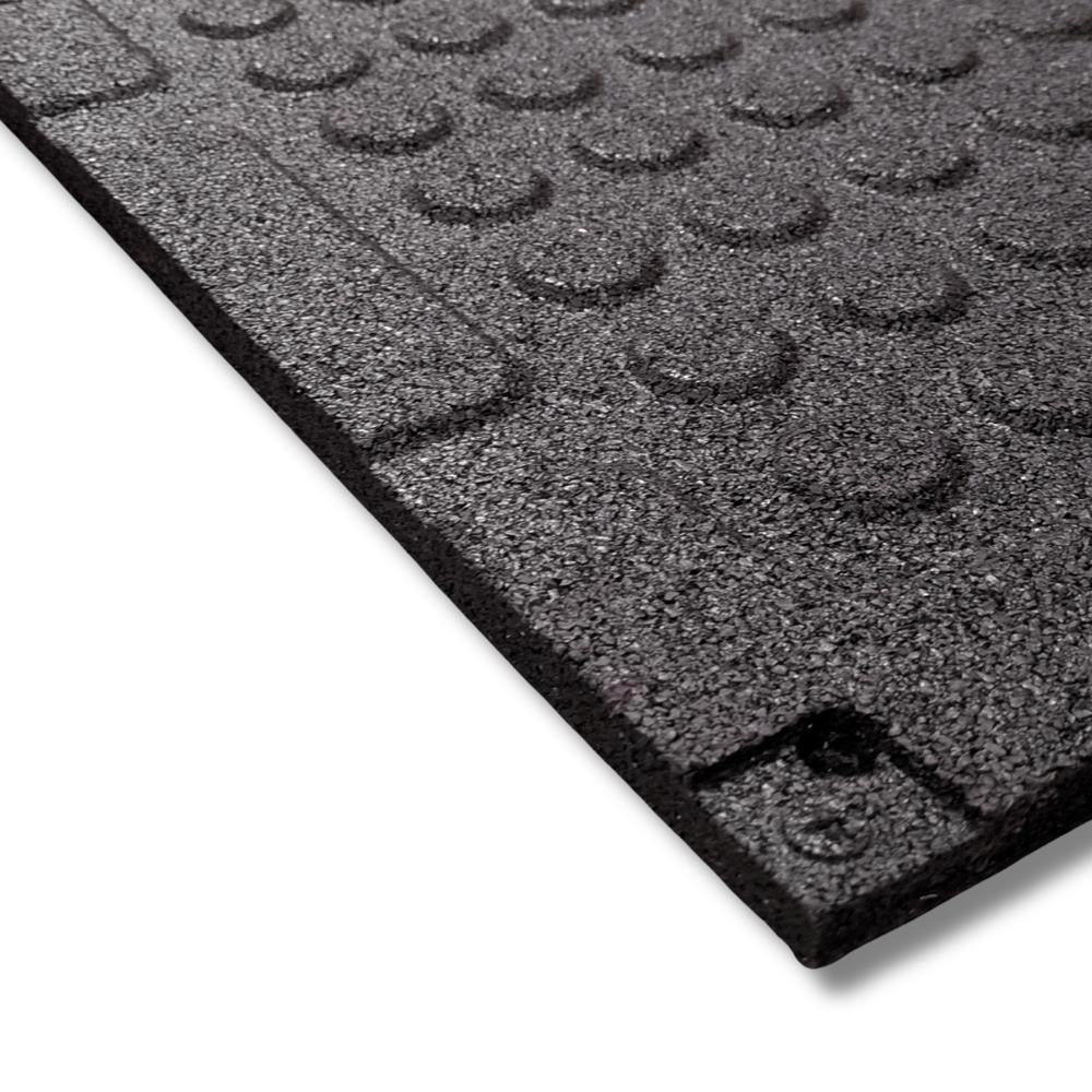 20mm Onyx EPDM Rubber Gym Tiles-Sprung Gym Flooring