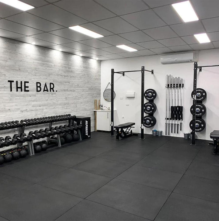 20mm PRO Rubber Gym Flooring Tiles – Smooth Top Surface - UK's Top Rated-Sprung Gym Flooring