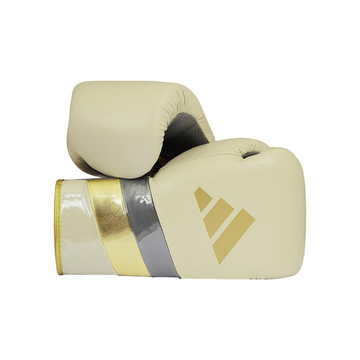 Adidas Adispeed Lace Boxing Gloves - Alumina/Gold-Adidas