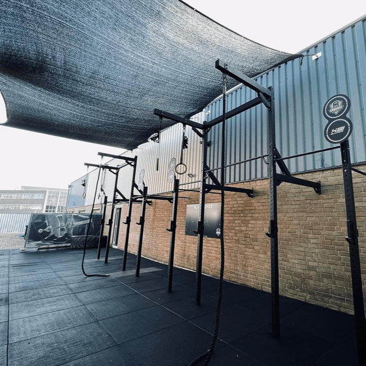 30mm Outdoor Rubber Gym Tiles – 1m x 1m-Sprung Gym Flooring