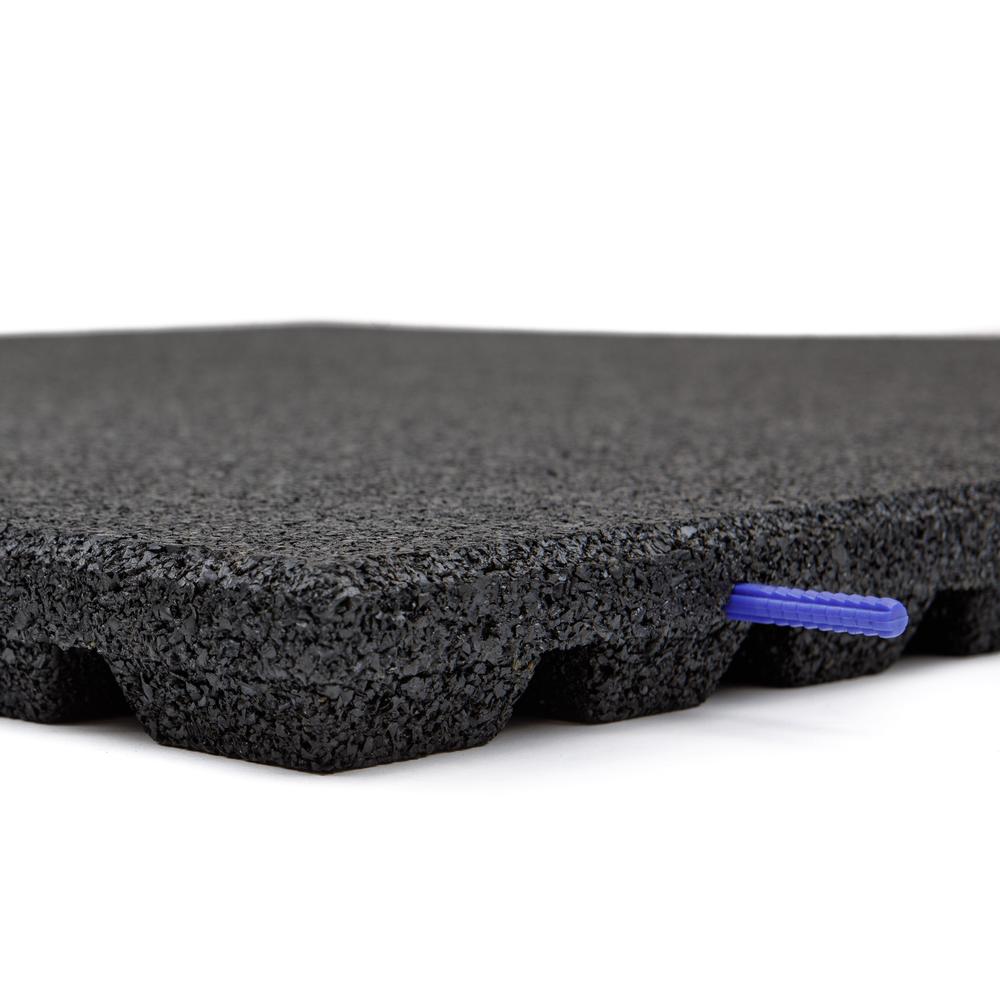 43mm Outdoor Rubber Gym Tiles – 1m x 1m-Sprung Gym Flooring