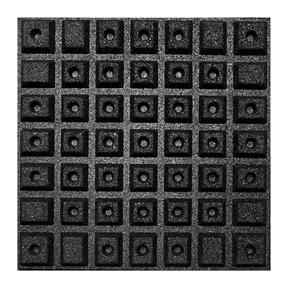 43mm PRO Anti-Shock Rubber Gym Flooring Tile-Sprung Gym Flooring