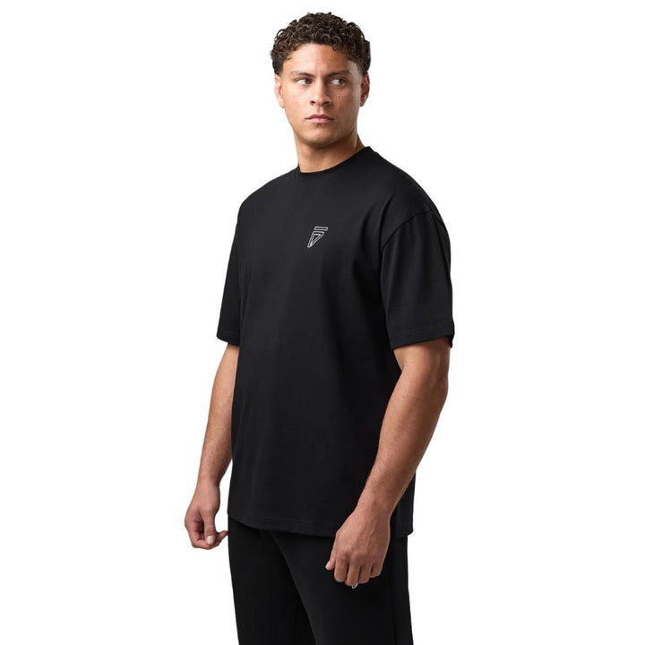 Gym King Fight Division Outline Tee - Black