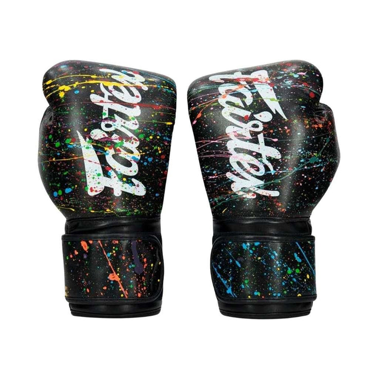 Fairtex Painter Microfibre Boxing Gloves - Black-Fairtex