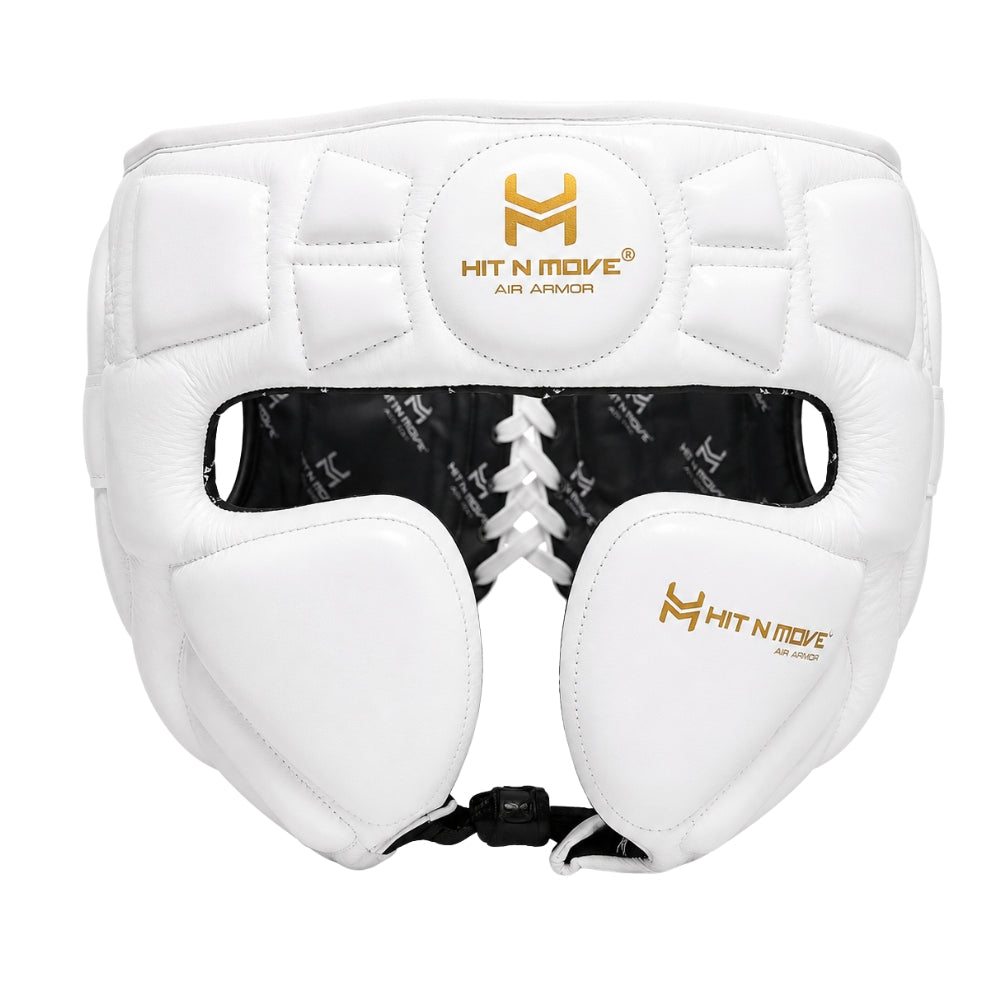 Hit N Move Air Armour Head Guard - White