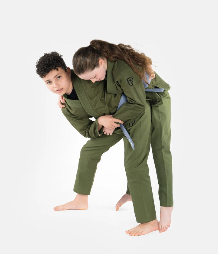 Progress Kids Academy Gi - Forest-Green-Progress BJJ
