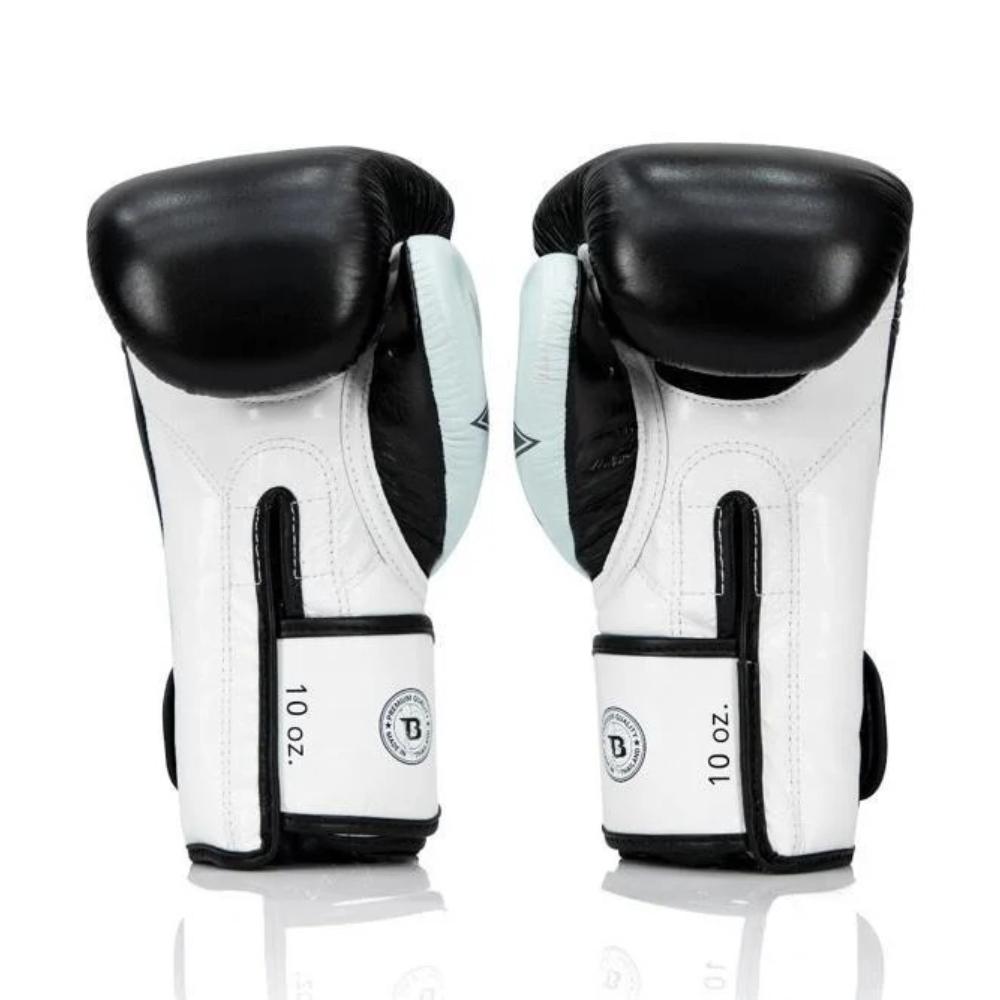 Fairtex X Booster Muay Thai Boxing Gloves - Black/White