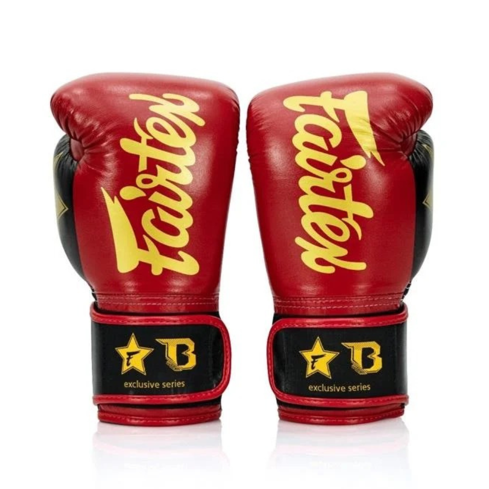 Fairtex X Booster Muay Thai Boxing Gloves - Red/Black