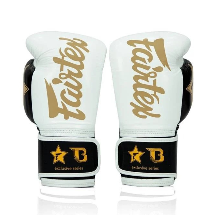Fairtex X Booster Muay Thai Boxing Gloves - White/Gold