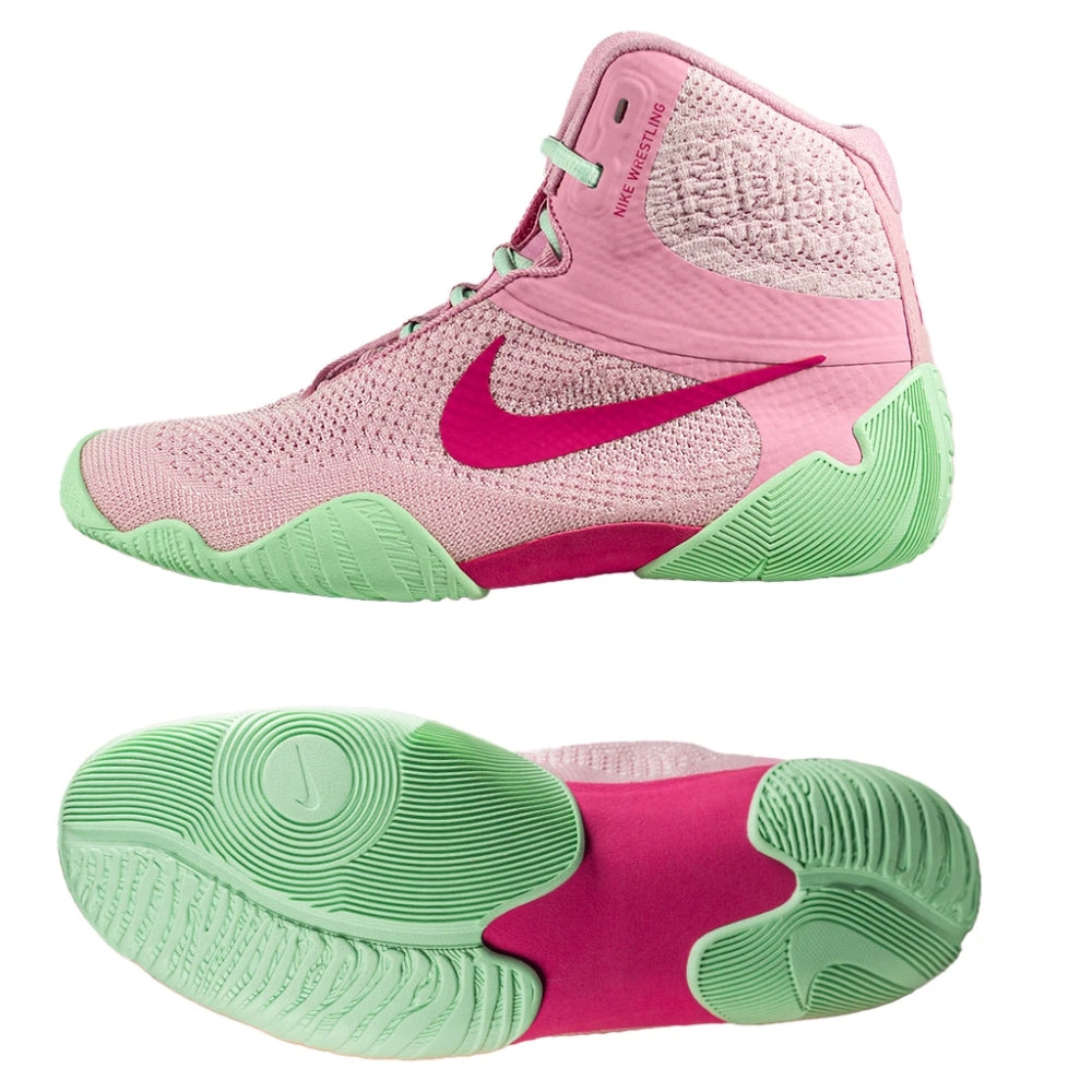 Nike Tawa Wrestling Boots - Pink/Arctic Green