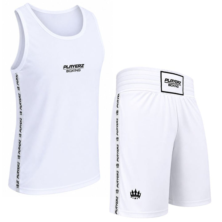 Playerz Stealth Boxing Set - White-Playerz Boxing