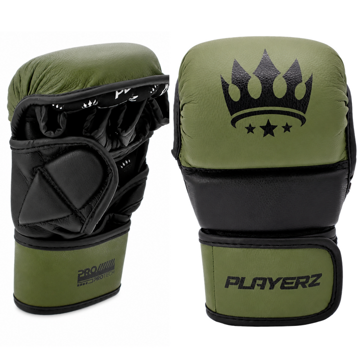 Playerz ProTech MMA Gloves - Khaki/Black