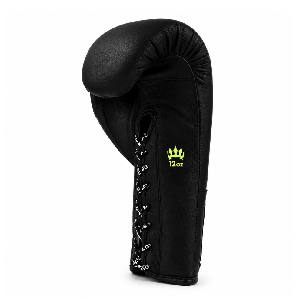 Playerz SparTech Lace Boxing Gloves - Black/Neon