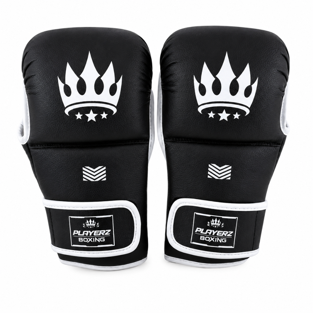 Playerz SparTech MMA Sparring Gloves - Black/White