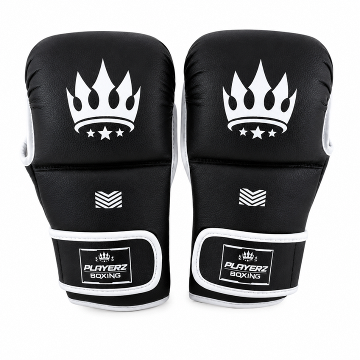 Playerz SparTech MMA Sparring Gloves - Black/White