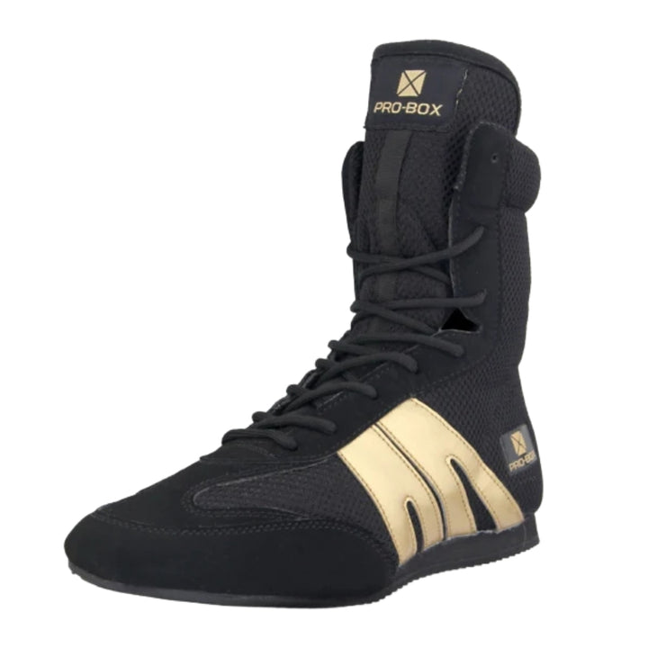 Pro-Box Classic Junior Boxing Boots – Black/Gold