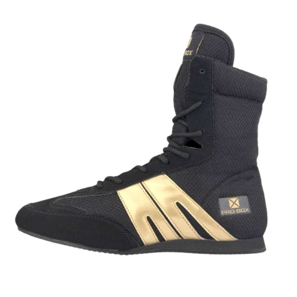 Pro-Box Classic Junior Boxing Boots – Black/Gold