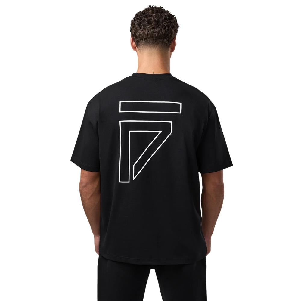 Gym King Fight Division Outline Tee - Black