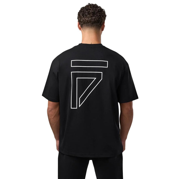 Gym King Fight Division Outline Tee - Black