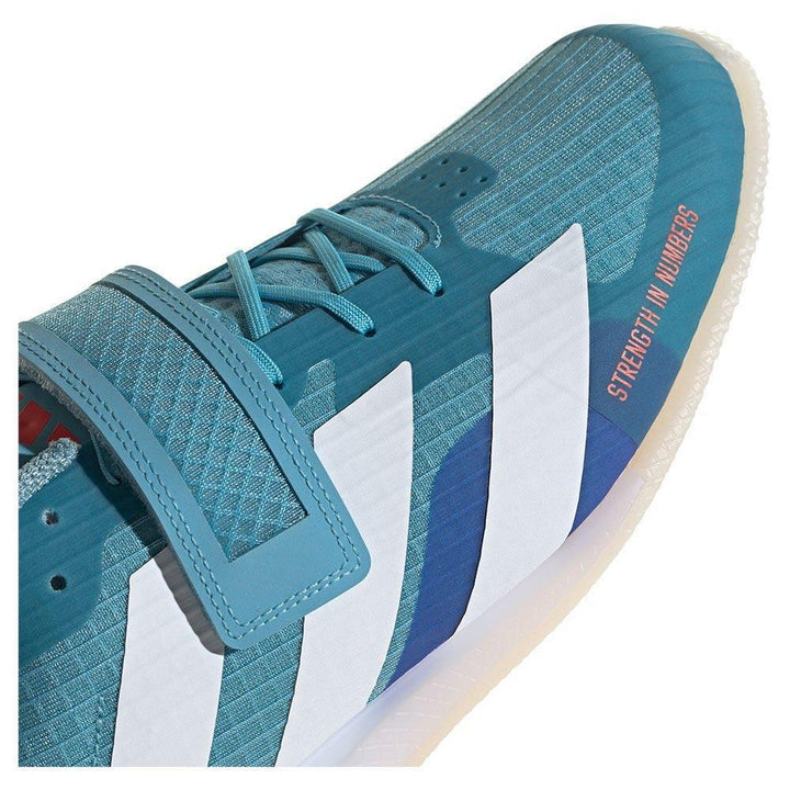 Adidas Adipower 3 Weightlifting Boots - Blue/White-FEUK