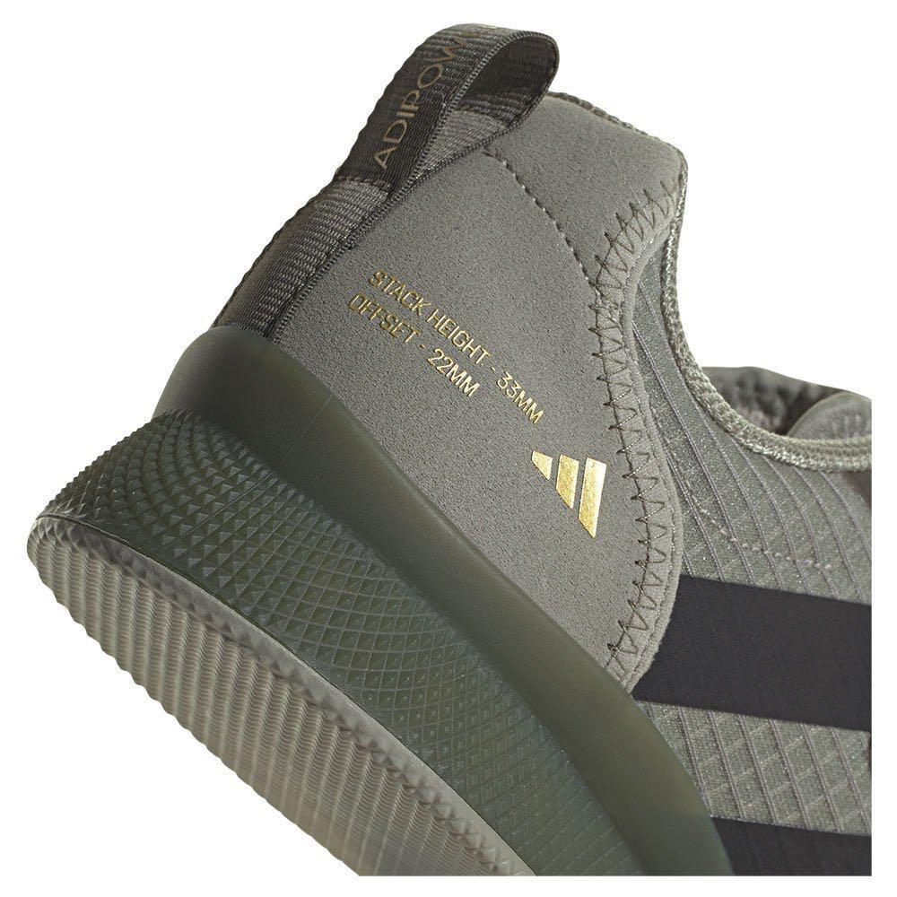 Adidas Adipower 3 Weightlifting Boots - Green/Black-FEUK