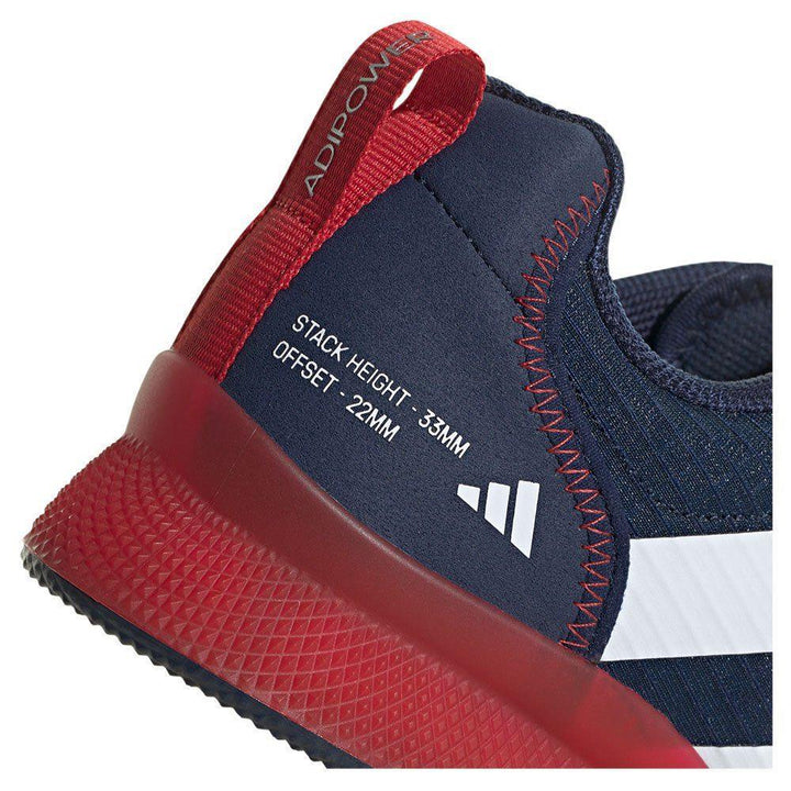 Adidas Adipower 3 Weightlifting Boots - Navy/Red-FEUK