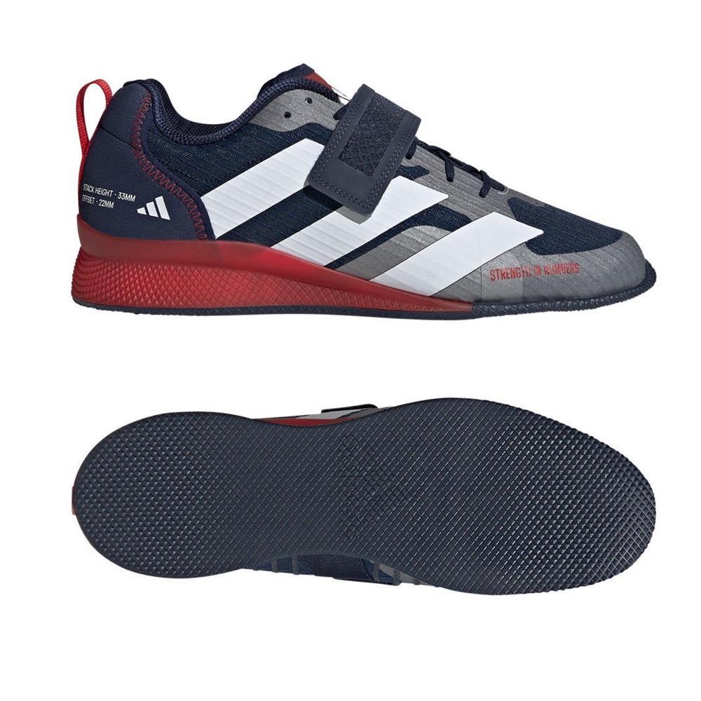 Adidas Adipower 3 Weightlifting Boots - Navy/Red