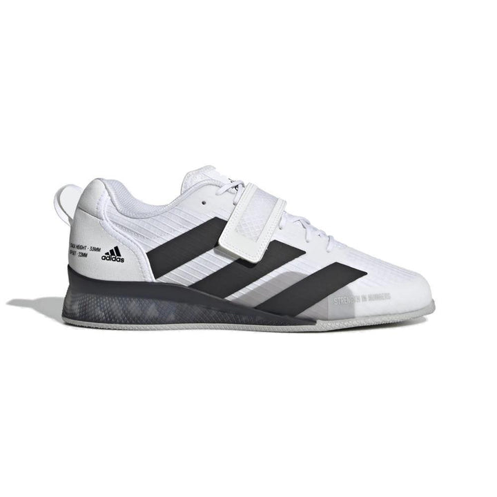 Adidas Adipower 3 Weightlifting Boots - White/Grey-FEUK